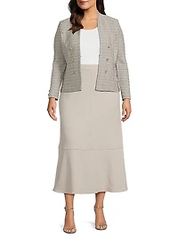 Plus Tweed Tailored Jacket