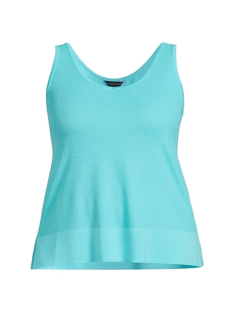 Plus Knit U-Neck Tank