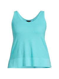 Plus Knit U-Neck Tank