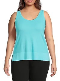 Plus Knit U-Neck Tank