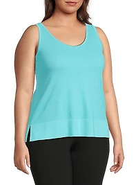 Plus Knit U-Neck Tank