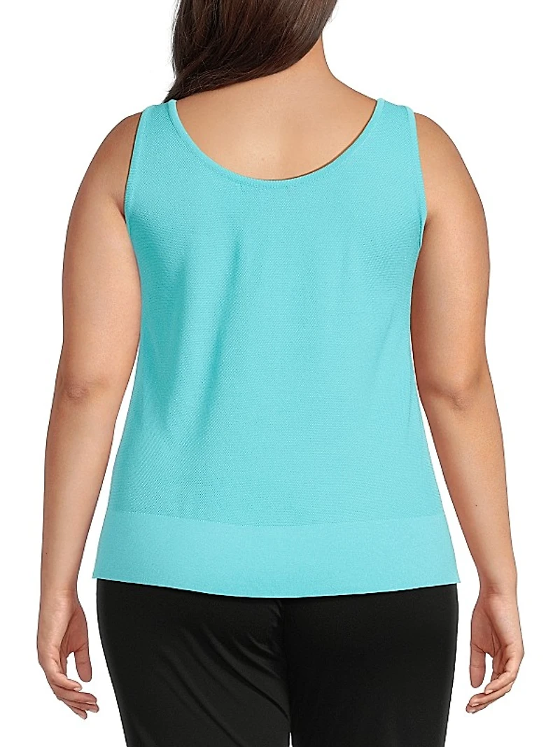 Plus Knit U-Neck Tank