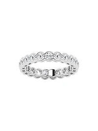 14K Gold & Round Natural Diamond Eternity Band/2.00-5.00 TCW