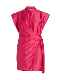 Remnar Linen-Blend Minidress