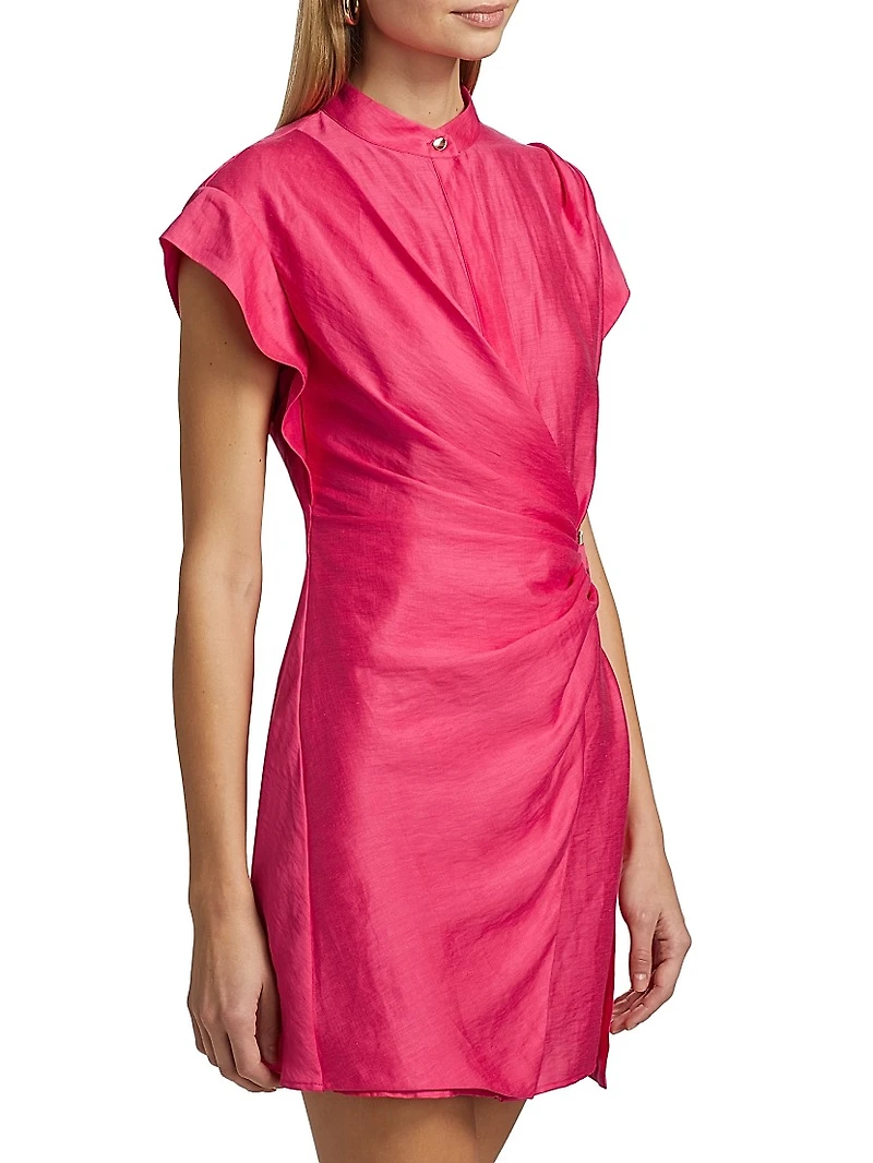 Remnar Linen-Blend Minidress