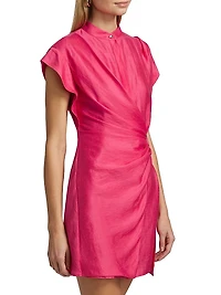 Remnar Linen-Blend Minidress