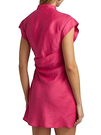 Remnar Linen-Blend Minidress