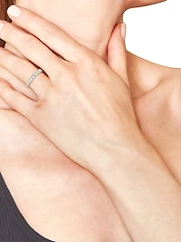 14K Rose Gold & Round Natural Diamond Eternity Band/2.00-5.00 TCW