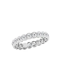 Platinum & Round Natural Diamond Eternity Band/2.00-5.00 TCW