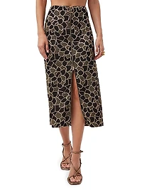 Zane Jacquard Midi-Skirt
