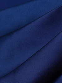 Asymmetrical Stretch Mikado Off-The-Shoulder Gown