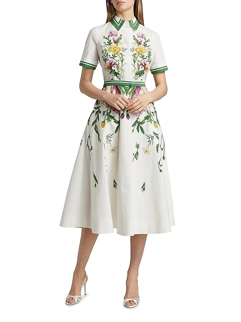 Floral Cotton Shirtdress