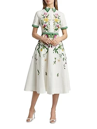 Floral Cotton Shirtdress