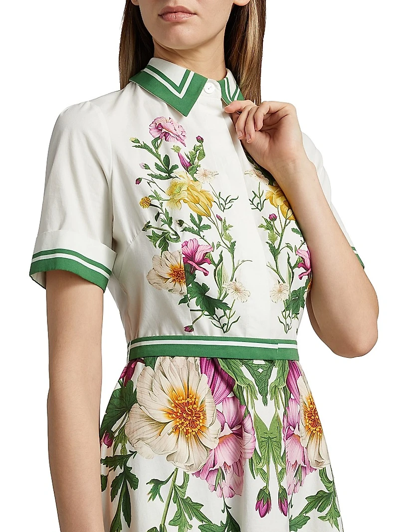 Floral Cotton Shirtdress