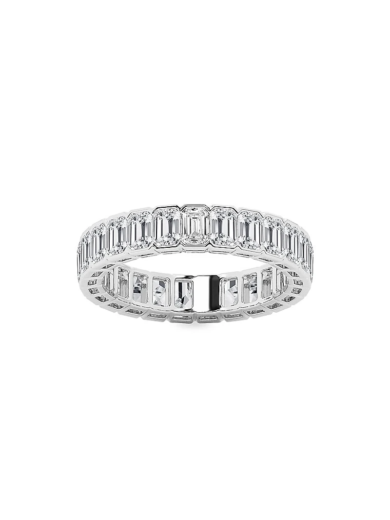 14K Gold & Emerald-Cut Natural Diamond Eternity Band/3.00-5.00 TCW