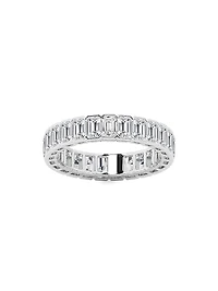 14K Gold & Emerald-Cut Natural Diamond Eternity Band/3.00-5.00 TCW