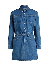 Jagger Cotton Denim Minidress