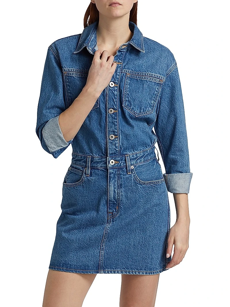 Jagger Cotton Denim Minidress