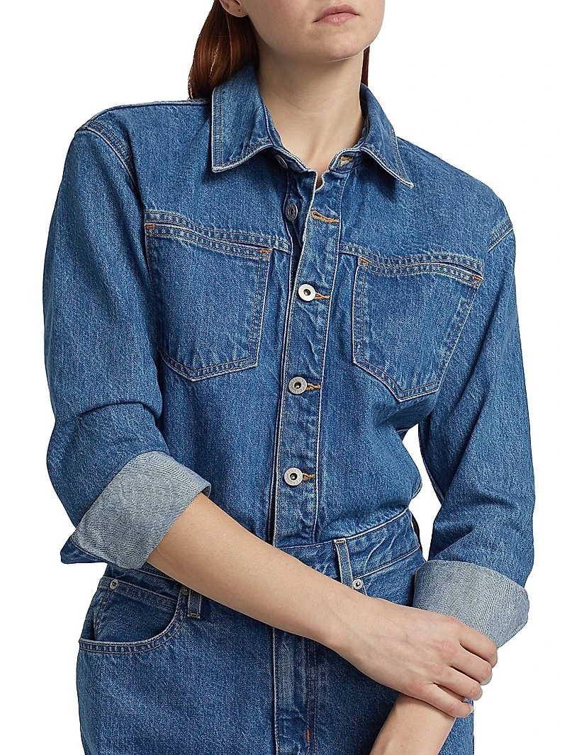 Jagger Cotton Denim Minidress