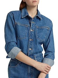 Jagger Cotton Denim Minidress