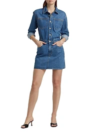Jagger Cotton Denim Minidress