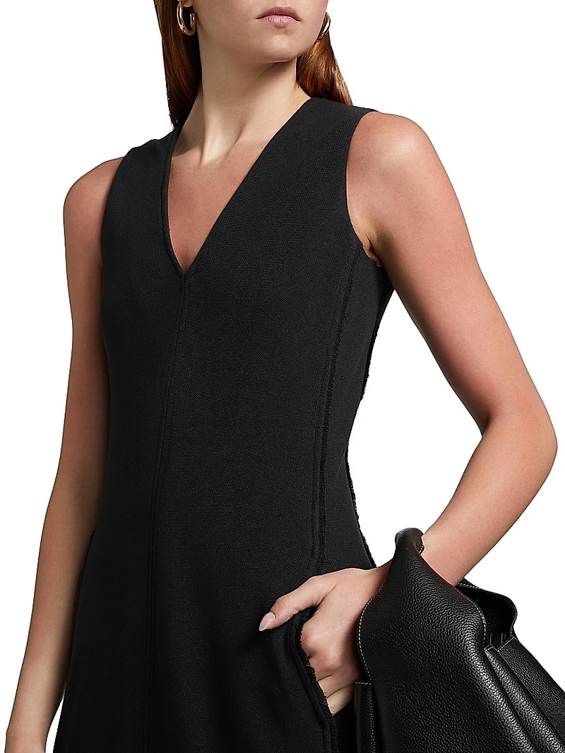 Lowri Sleeveless Fringe-Hem Maxi Dress