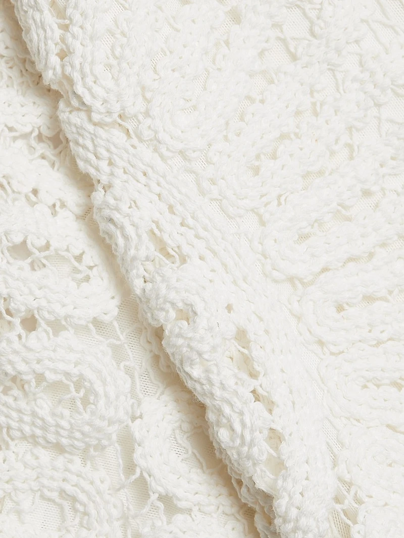 Lorelai Crocheted Crewneck Midi-Dress