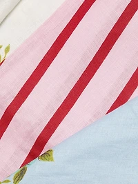 Lucille Belted Floral Linen Shirtdress