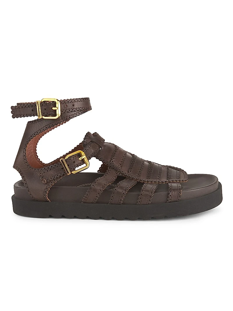 Goldie Leather Gladiator Sandals