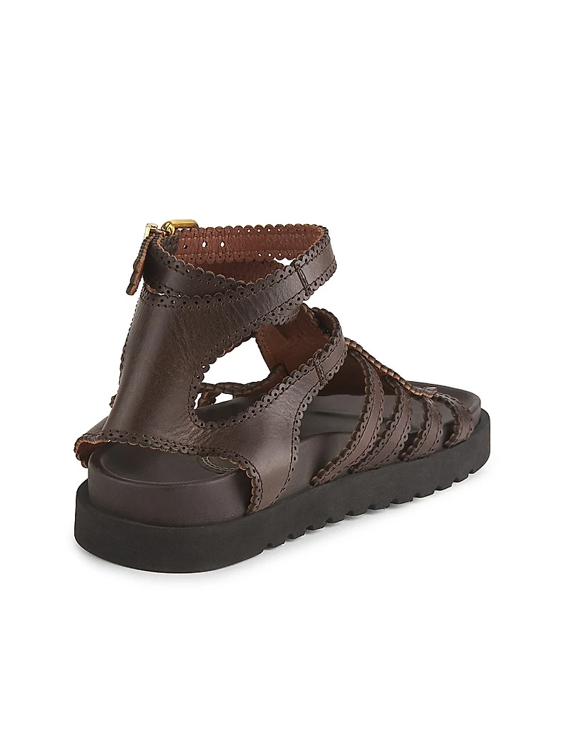 Goldie Leather Gladiator Sandals