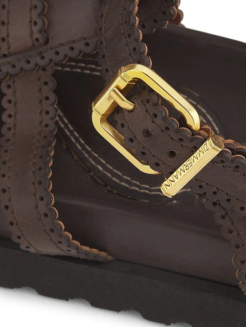 Goldie Leather Gladiator Sandals