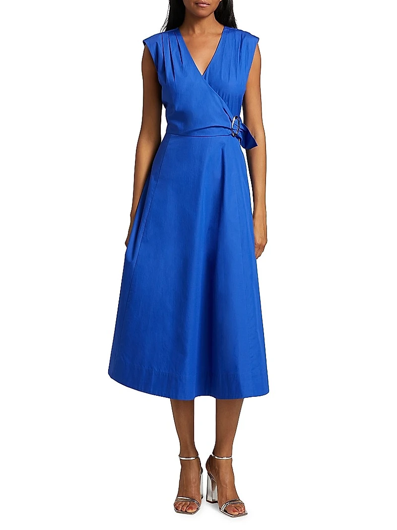 Aimee Wrap Midi-Dress
