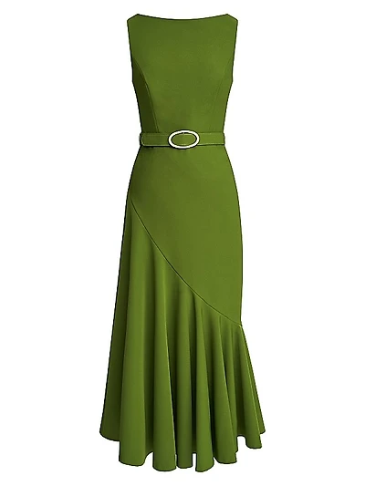 Gianna Stretch-Crêpe Midi-Dress