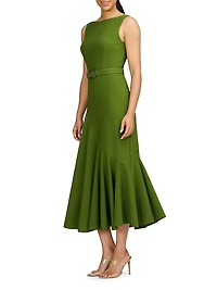Gianna Stretch-Crêpe Midi-Dress