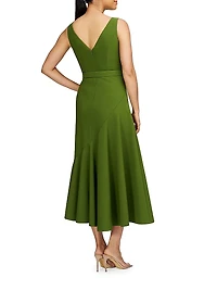 Gianna Stretch-Crêpe Midi-Dress