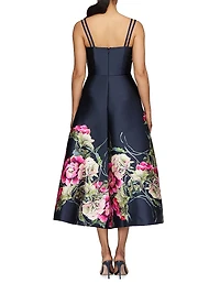 Margot Floral Mikado Midi-Dress