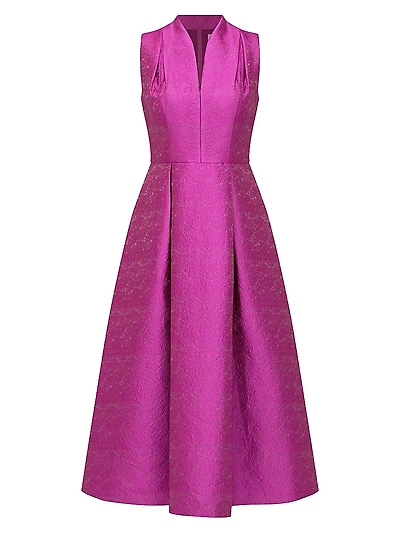 Allegra Jacquard Midi-Dress
