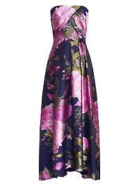 Holly Floral Jacquard Gown