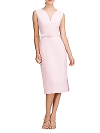 Elliana Crystal-Embellished Stretch-Bouclé Midi-Dress