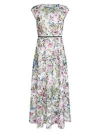 Delilah Floral Lace Maxi-Dress