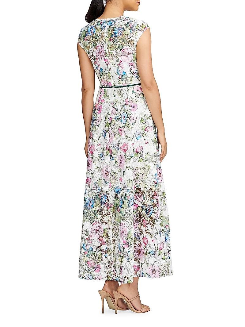 Delilah Floral Lace Maxi-Dress