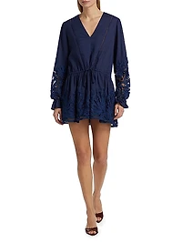 Ingrid Guipure Lace Minidress