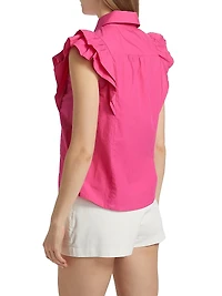 Marceline Smocked Cotton Top