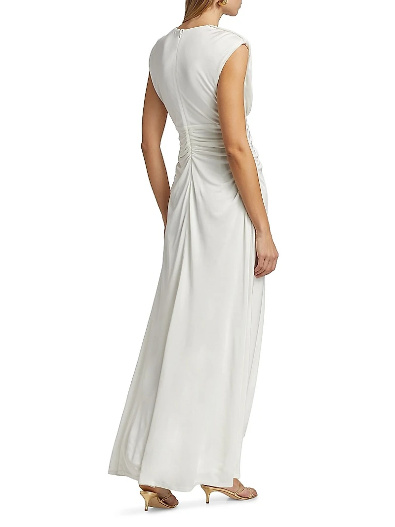 Arden V-Neck Cap Sleeve Dress