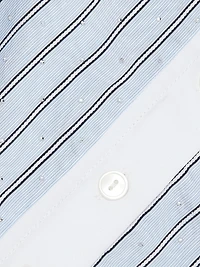 Liberty Button-Front Sleeveless Crop Top