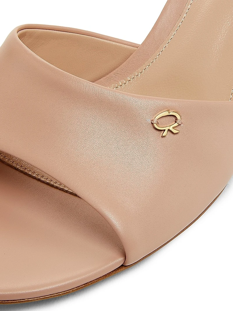 55MM Leather Slip-On Sandals