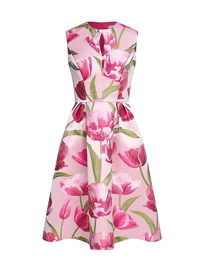 Farryn Floral Cocktail Midi-Dress