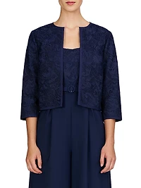 Harper Paisley Lace Crop Jacket