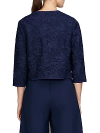 Harper Paisley Lace Crop Jacket