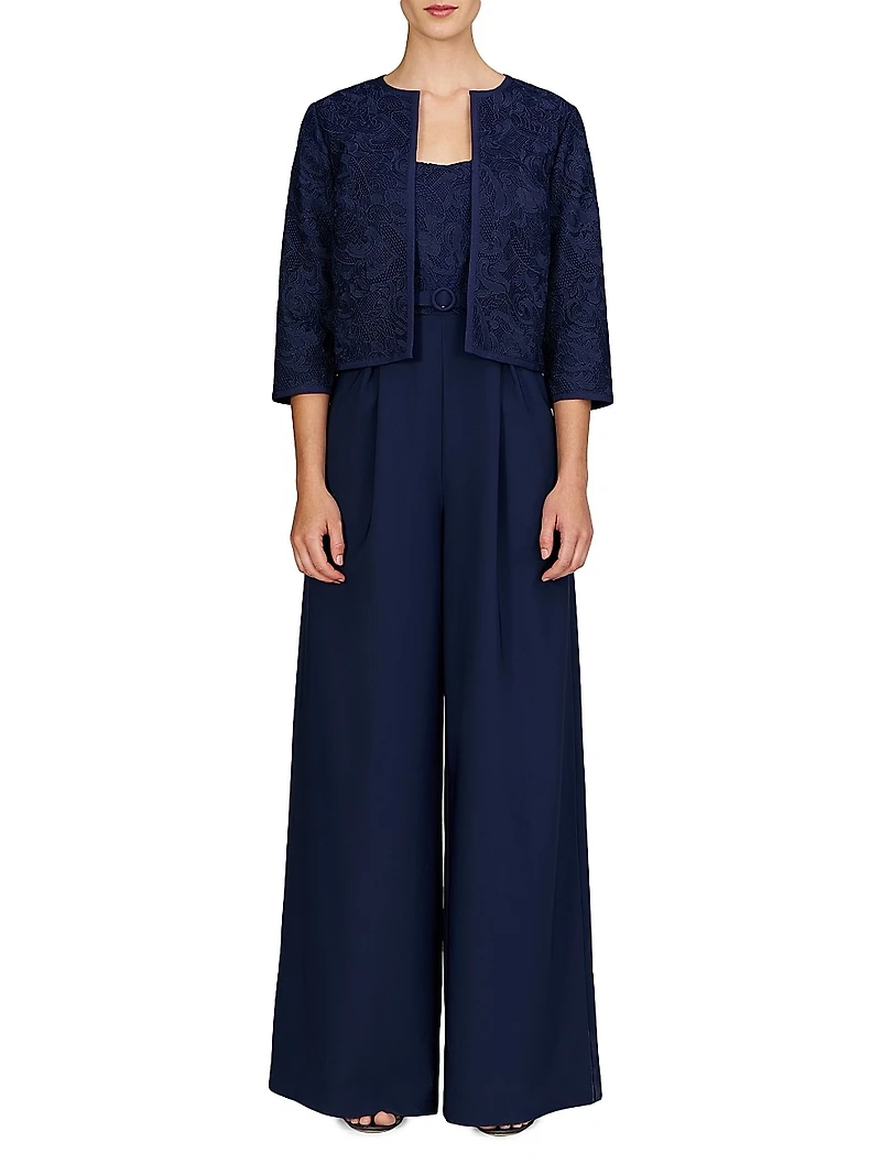 Harper Paisley Lace Crop Jacket